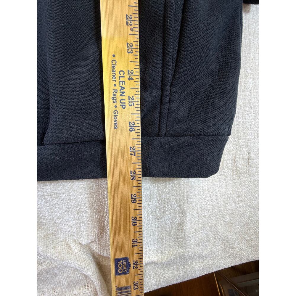Straight Down Men Large Black Quarter Zip Long Sleeve Golf Pullover Performance - Picture 6 of 8